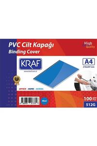 KRAF Cilt Kapağı A4 160 Micron 100 Lük Mavi