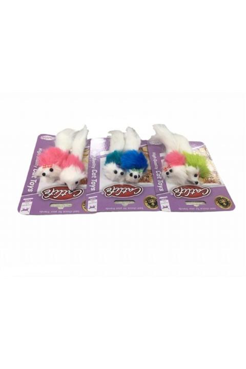 Catlife Kediler Için Tüylü Fare 2li