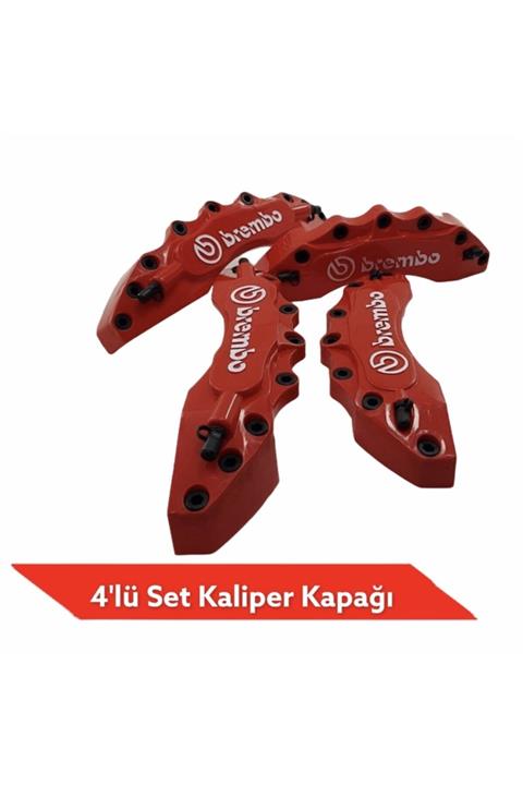 Brembo Kırmızı Kaliper Kapağı 4 Adet Abs. Plastik