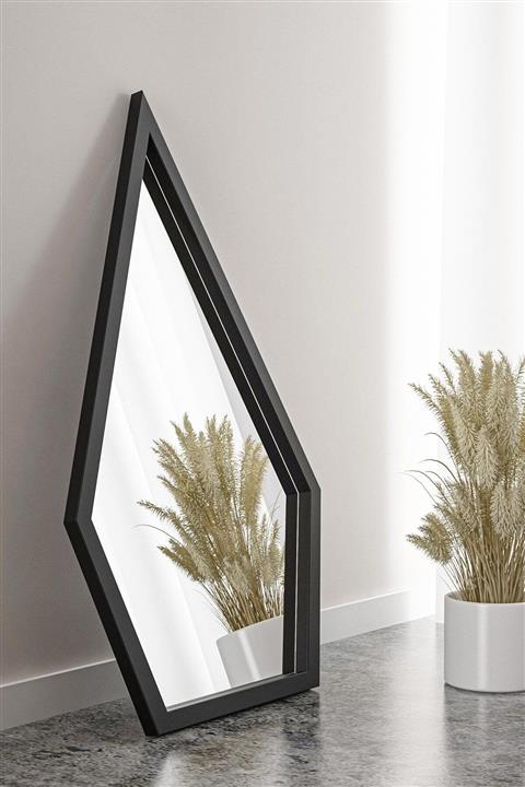 bluecape Crystal 110cm Black Boy Antre Hol Koridor Duvar Salon Mutfak Banyo Wc Ofis Çocuk Yatak Odası Ayna
