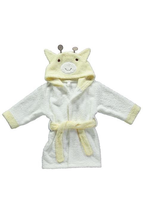 Bebetto Lıttle Giraffe Figürlü Çocuk Bornoz-oranj