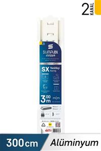 SlimFlex Innova Sx Yenilikçi Alüminyum Korniş 2-kanallı 300 Cm
