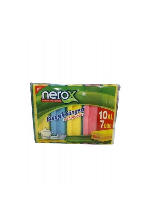 Nerox 10 Adet Oluklu Sünger Hızlı Gönderim