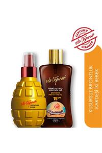 Eda Taşpınar Bronzlaştırıcı Vücut Sprey Bronzing Bomb 200ml Bronzlaştırıcı Koruyucu Yağ 15 Spf 200ml