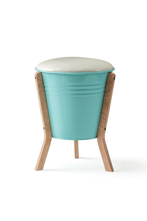 RENGEV Kova Puf Sandıklı Mavi