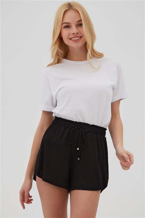 Pattaya Kadın Beli Lastikli Mini Şort P21s201-2144