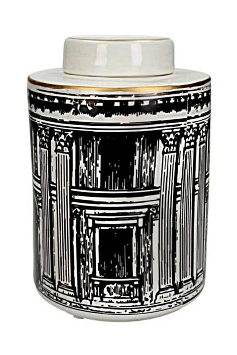 Laromita Decoration Siyah Building Küp