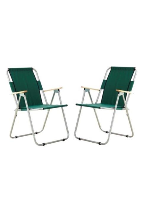 Navis Home 2 Adet Katlanır Kamp Sandalyesi -yeşil