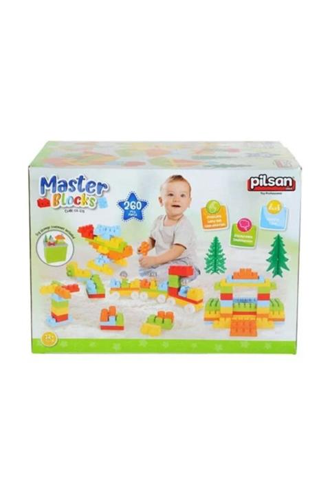 PİLSAN Aksesuarlı Mater Bloklar 260 Parça