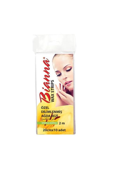 Bianna Wax Strıps Özel Dilimlenmiş Ağda Bezi 4'lü Paket 20cmx10 Adet
