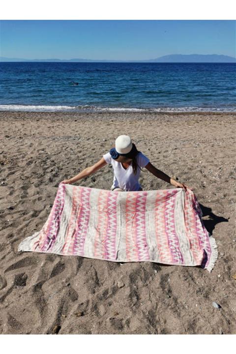 Too MOOD Zigzag Desenli Pamuklu Peştemal