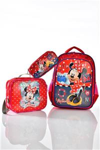 Minnie Mouse 73170 Okul Sırt Çantası 3'lü Set