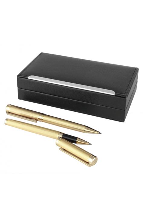 kalemhane Altın Kaplama Roller Ve Tükenmez Kalem Seti