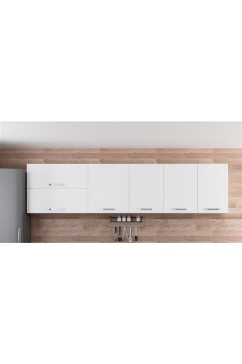 Minar 295 cm Mutfak Dolabı Beyaz 295-b1-üst Modül