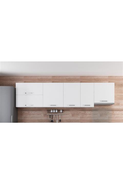 Minar 290 cm Mutfak Dolabı Beyaz 290-b7-üst Modül