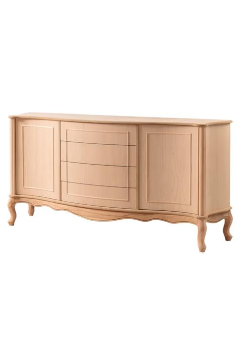 Geppetto Home Gold Cilasız Ahşap Ham Konsol