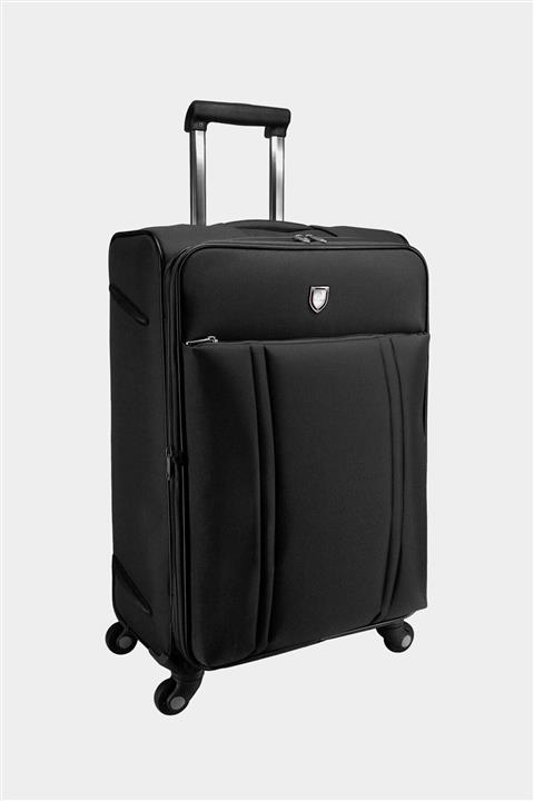 CANTAŞ Büyük Boy Kumaş Valiz Cf188-16 Siyah