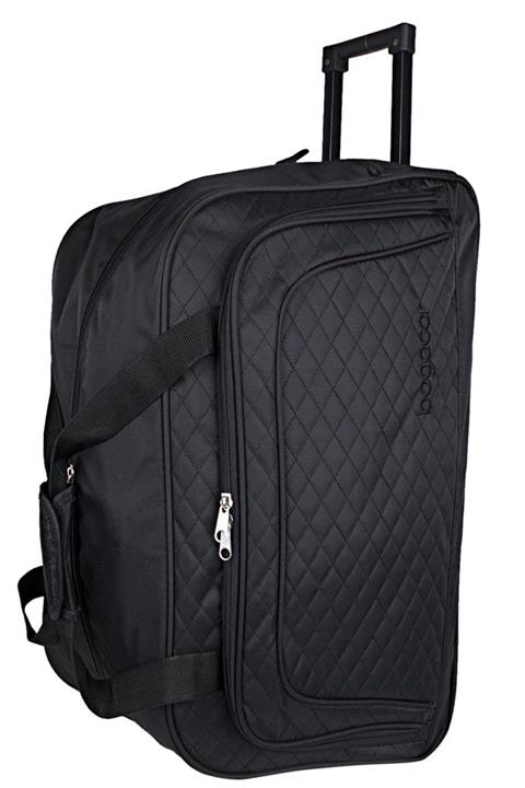 Bagacar Kabin Boy Iki Tekerlekli Seyahat Çantası Siyah