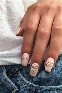 Flash Tattoos® Hello Tırnak Dövmesi - Tırnak Tattoo - Nail Art - Tırnak Sticker