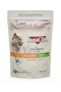 Çağatay Bonacibo Jöleli Tavuklu Pouch Kısırlaştırılmış Yetişkin Kedi Yaş Maması 85 Gr X12 Adet