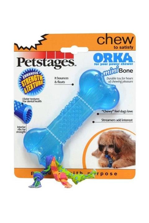 PetStages Mini Orka Bone Kauçuk Küçük Irk Köpek Oyuncağı 10 Cm