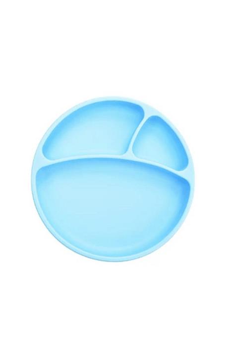 Oioi Boze Porsiyon Vakum Tabanlı Silikon Tabak Mavi