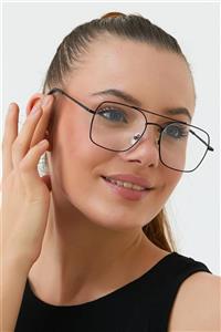 ModaLucci Unisex Şeffaf Siyah Güneş Gözlüğü Ml 10 Pilot