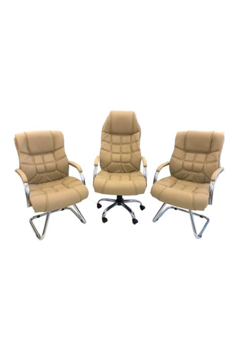 YMN OFİS Yaman Krom Koltuk Takımı