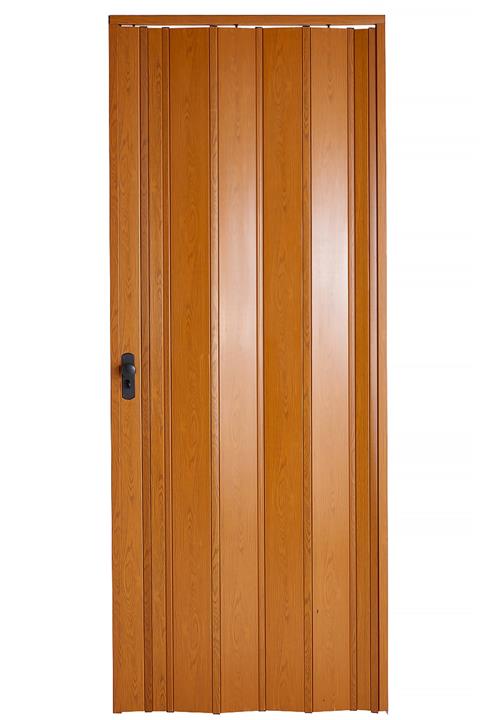 SARPAŞ Katlanır Akordiyon Pvc Tek Kapı Camsız - 162x203 - Meşe 12 Mm