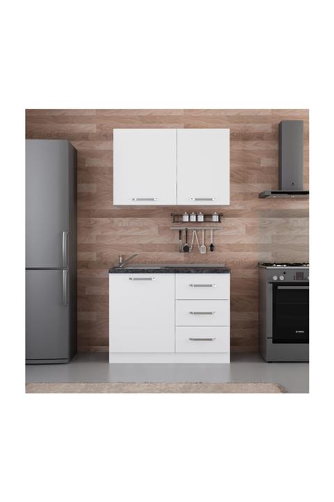 Minar 110 cm Mutfak Dolabı Beyaz 110-b1