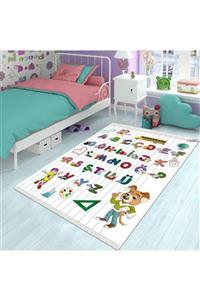 CP Rug Decorative Kaymaz Leke Tutmaz Yıkanabilir Deri Taban Çocuk Halısı