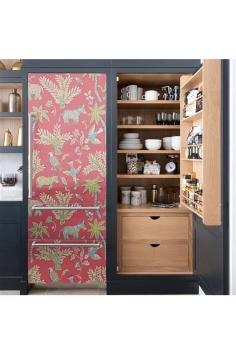 Artikel Kırmızı Orman Hayvanları Buzdolabı Sticker