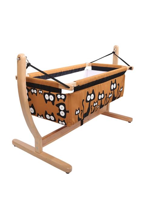 Makeart Baby %100 Doğal Ahşap Beşik Anne Yanı 00102