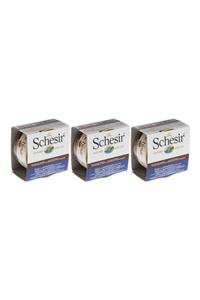 Schesir Naturel Brine Ton, Ringa Balıklı Ve Pirinçli Kedi Yaş Maması - 3x85 Gr