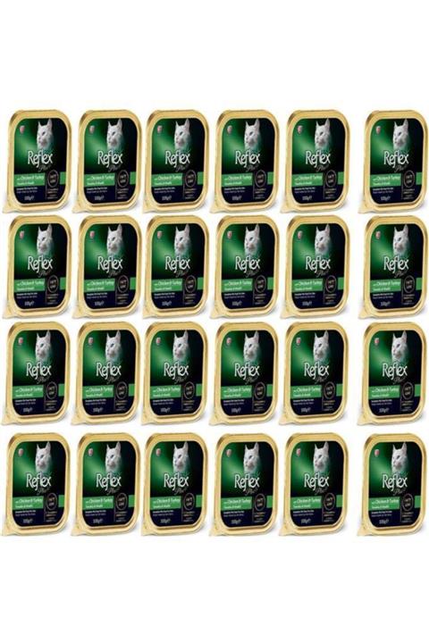 Reflex Plus Tavuklu ve Hindili Kedi Konservesi 100 Gr 24'LÜ SET