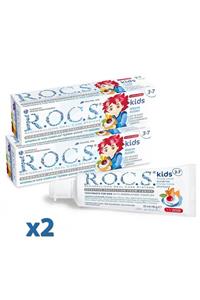 Rocs Kids 3-7 Yaş Meyveli Çocuk Diş Macunu (meyve Külahı) 35ml. (2 Adet)