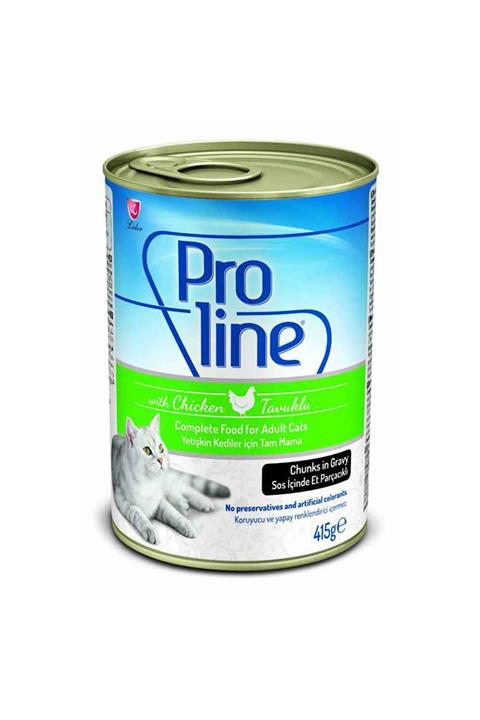 Pro Line Soslu Tavuklu Kedi Konserve 415 gr