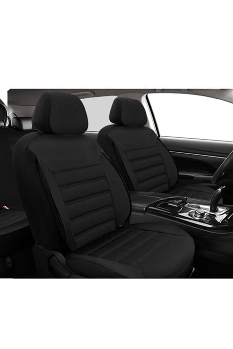 NiCe Shop Toyota Corolla Uyumlu Koltuk Kılıfı Dark Color - Siyah