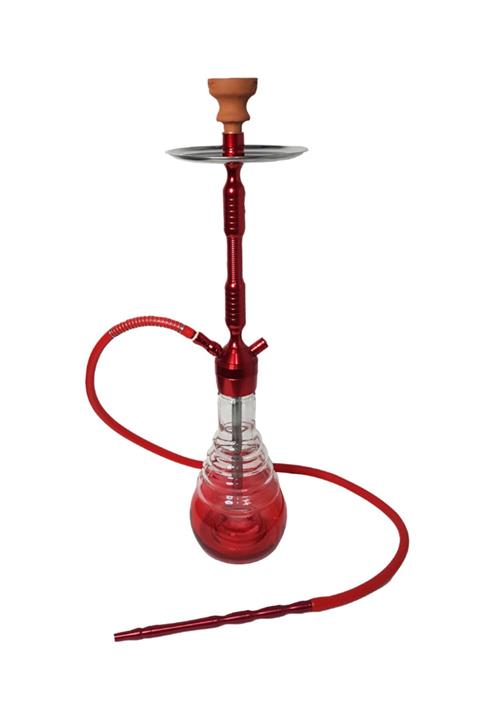 Nargile Semti Kırmızı Renk Büyük Boy Konya Nargile Takımı