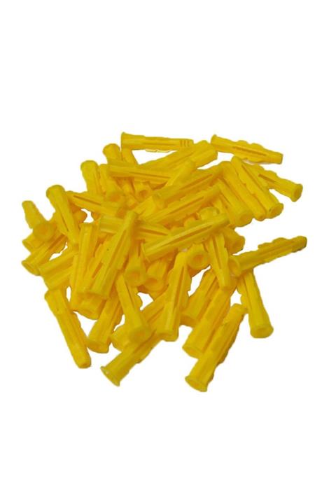 Powermaster Plastik Dübel Sarı (100 Adet) (roket Dübel 10 Mm)