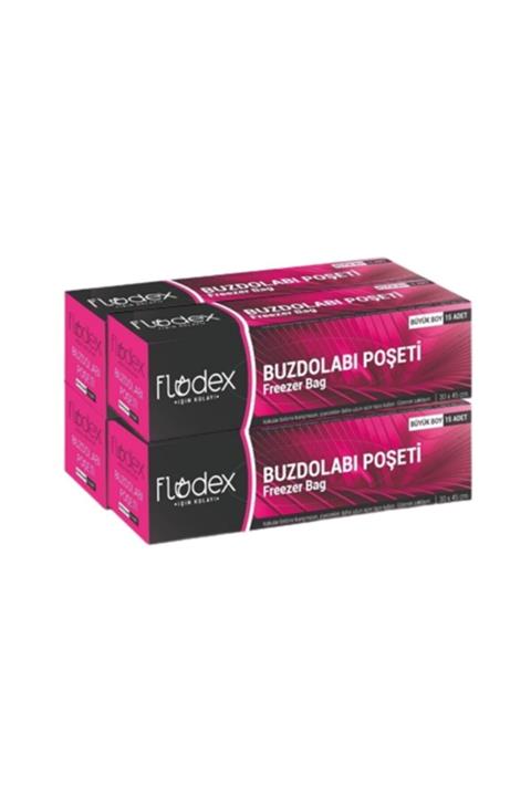 FLODEX Buzdolabı Poşeti 4 Al 3 Öde Orta Boy