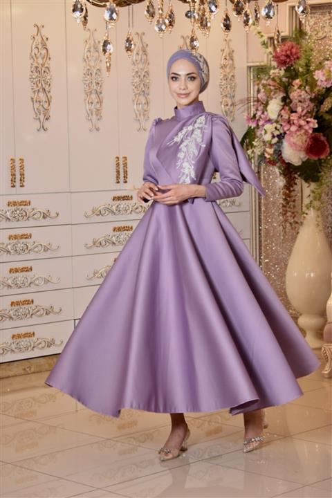 MAHİDEVRAN Kadın Lila Abiye Tesettür