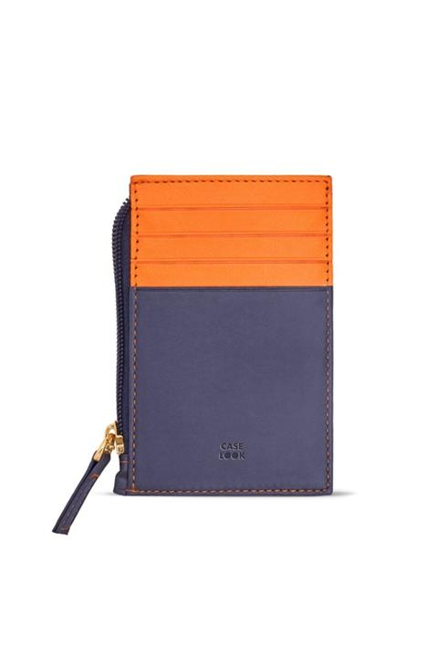 Case Look Kadın Deri Lacivert Fermuarlı Kartlık Amy 02