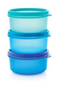 Tupperware Şeker Üçüzler Yeni Renk Saklama Kabı 3x250 ml