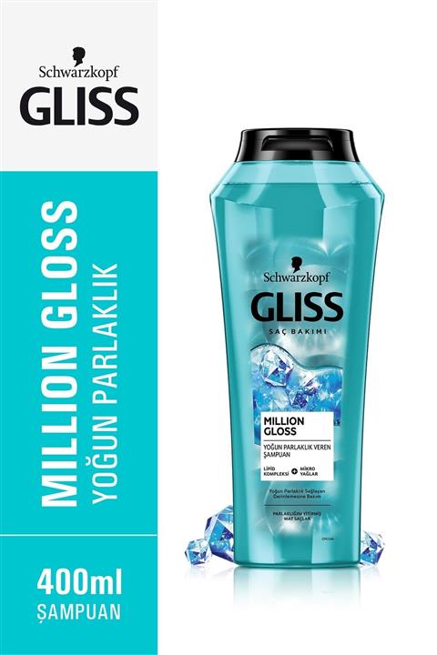 Gliss Million Gloss Yoğun Parlaklık Veren Şampuan 400 ml