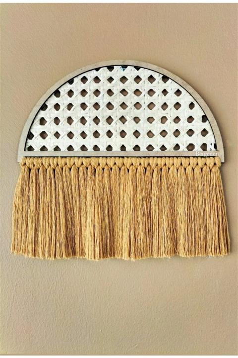 BEİGEDEN Hazeran Örgü & Makrome Duvar Dekoru & Şık Duvar Süsü