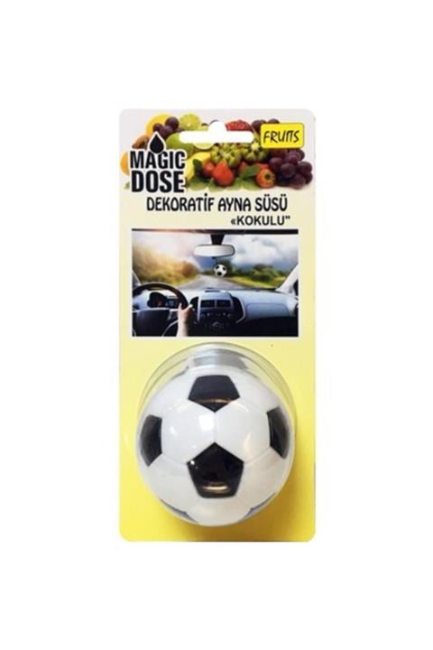 MAGIC DOSE Futbol Topu Dekoratif Ayna Süsü Siyah Beyaz