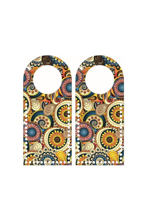 saray lazer Toptan Uv Baskılı Ahşap Çanta Kulp Model 9 - 24 Çift