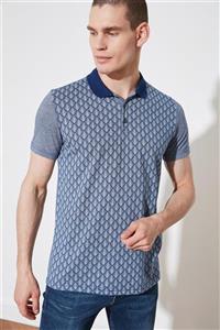 TRENDYOL MAN Indigo Erkek Slim Fit Kısa Kollu Polo Yaka T-shirt TMNSS21PO0230