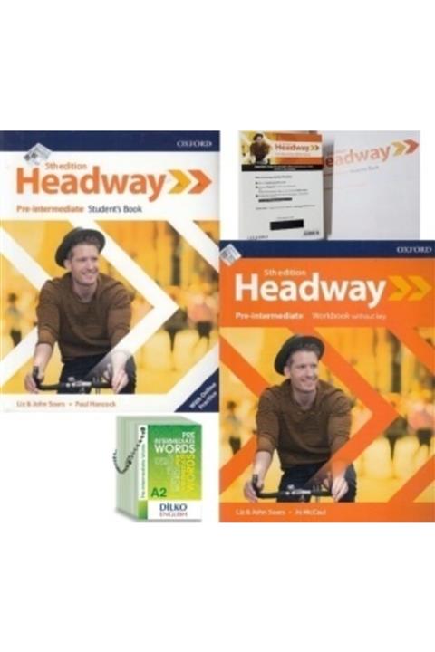 OXFORD UNIVERSITY PRESS Headway 5th Edition Pre-ıntermediate Kodlu Set & Intermediate Words (kelime Kartı B1)